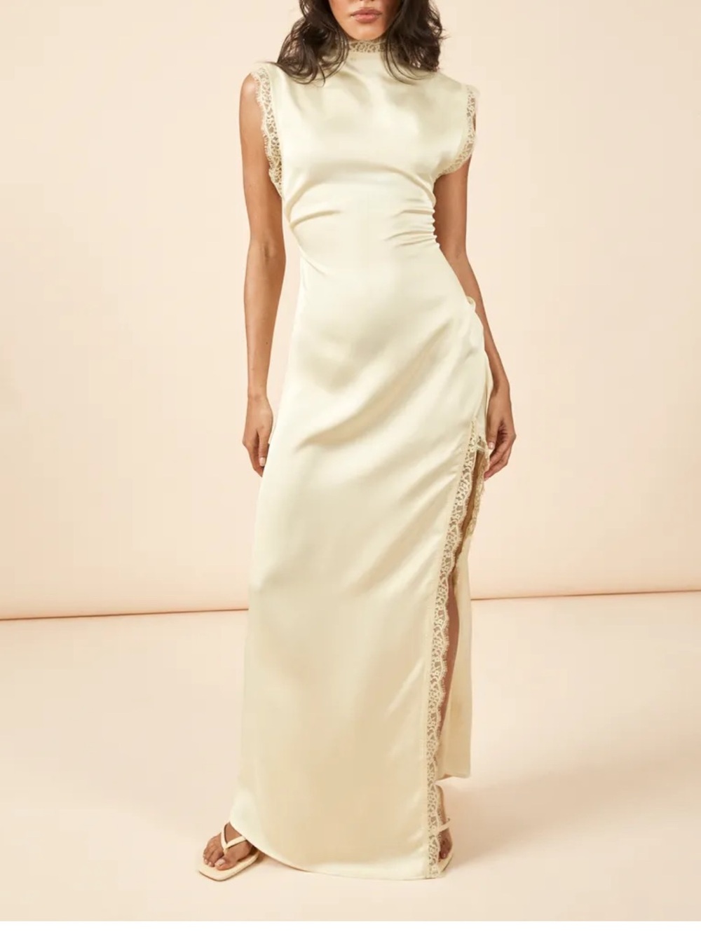 Boohoo satin maxi dress